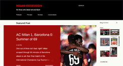Desktop Screenshot of milanobsession.com